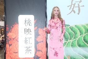 Female singer ELKIE Attends The International Tea Expo in Taipei