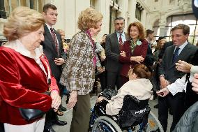 Queen Sofia Visit To Rastrillo Nuevo Futuro - Madrid