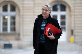 Hearing of Elisabeth Borne at the French Senate - Paris