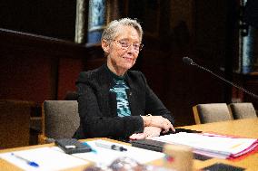 Hearing of Elisabeth Borne at the French Senate - Paris