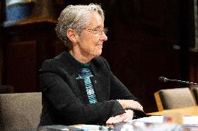 Hearing of Elisabeth Borne at the French Senate - Paris