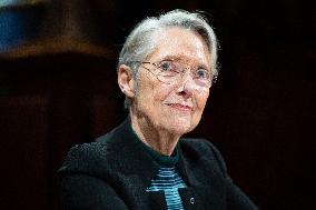 Hearing of Elisabeth Borne at the French Senate - Paris