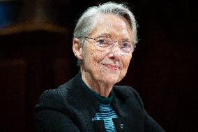 Hearing of Elisabeth Borne at the French Senate - Paris