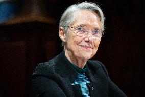 Hearing of Elisabeth Borne at the French Senate - Paris