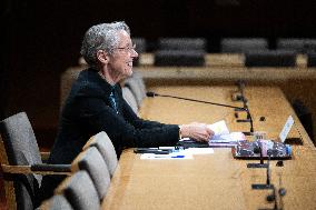 Hearing of Elisabeth Borne at the French Senate - Paris