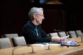 Hearing of Elisabeth Borne at the French Senate - Paris