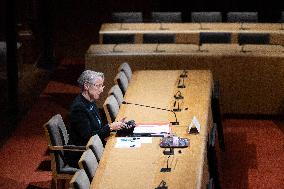 Hearing of Elisabeth Borne at the French Senate - Paris