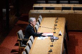 Hearing of Elisabeth Borne at the French Senate - Paris