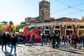 The No Meloni Day Demonstration of Students Against - Rome