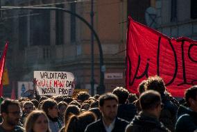 The No Meloni Day Demonstration of Students Against - Rome