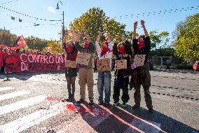 The No Meloni Day Demonstration of Students Against - Rome