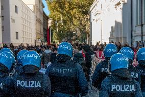 The No Meloni Day Demonstration of Students Against - Rome