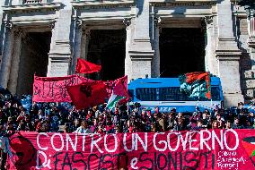 The No Meloni Day Demonstration of Students Against - Rome