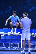 Alexander Zverev Defeats Carlos Alcaraz At ATP Finals Tennis - Turin