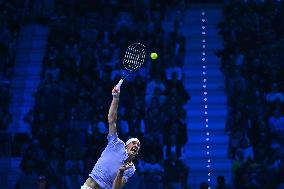 Alexander Zverev Defeats Carlos Alcaraz At ATP Finals Tennis - Turin