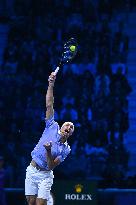 Alexander Zverev Defeats Carlos Alcaraz At ATP Finals Tennis - Turin