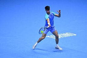 Alexander Zverev Defeats Carlos Alcaraz At ATP Finals Tennis - Turin