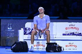 Alexander Zverev Defeats Carlos Alcaraz At ATP Finals Tennis - Turin