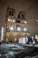 Notre Dame de Paris forecourt - Paris