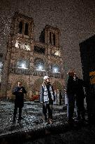 Notre Dame de Paris forecourt - Paris