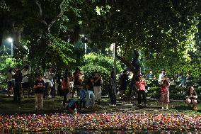 Loy Krathong Festival In Bangkok.