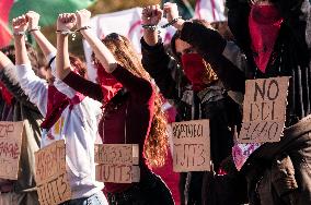 No Meloni Day Student Demonstration