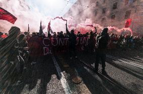 No Meloni Day Student Demonstration