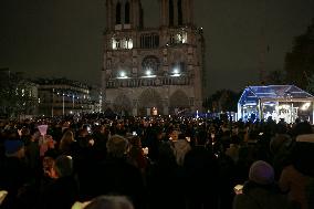 The Return To Notre-Dame In Paris Of The "Vierge à L'Enfant" Statue