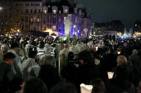 The Return To Notre-Dame In Paris Of The "Vierge à L'Enfant" Statue