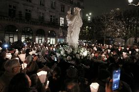 The Return To Notre-Dame In Paris Of The "Vierge à L'Enfant" Statue