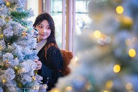 A 17-meter-high LED Christmas Tree in Chongqing