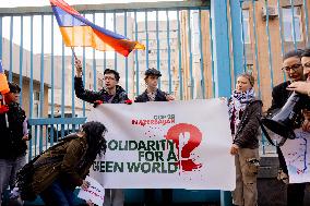 Greta Thunberg Holds A COP29 Protest - Yerevan