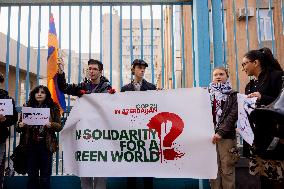 Greta Thunberg Holds A COP29 Protest - Yerevan