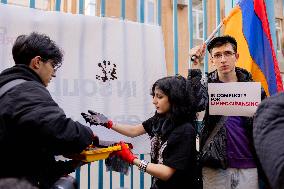 Greta Thunberg Holds A COP29 Protest - Yerevan