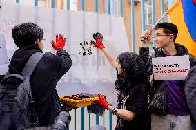 Greta Thunberg Holds A COP29 Protest - Yerevan