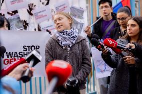 Greta Thunberg Holds A COP29 Protest - Yerevan