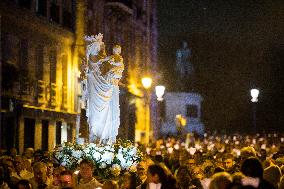 Notre Dame's Virgin Mary Statue Returned To Cathedral - Paris