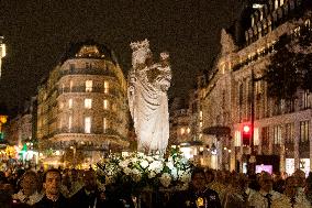 Notre Dame's Virgin Mary Statue Returned To Cathedral - Paris