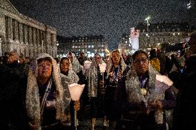 Notre Dame's Virgin Mary Statue Returned To Cathedral - Paris