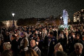 Notre Dame's Virgin Mary Statue Returned To Cathedral - Paris