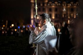 Notre Dame's Virgin Mary Statue Returned To Cathedral - Paris