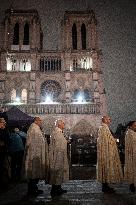 Notre Dame's Virgin Mary Statue Returned To Cathedral - Paris