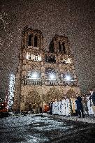 Notre Dame's Virgin Mary Statue Returned To Cathedral - Paris