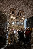 Notre Dame's Virgin Mary Statue Returned To Cathedral - Paris