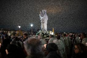 Notre Dame's Virgin Mary Statue Returned To Cathedral - Paris