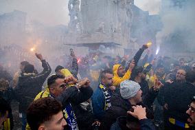 Clashes Erupt Between Israeli And Dutch Fans - Amsterdam