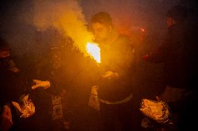 Clashes Erupt Between Israeli And Dutch Fans - Amsterdam