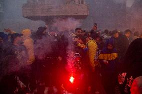 Clashes Erupt Between Israeli And Dutch Fans - Amsterdam