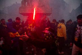 Clashes Erupt Between Israeli And Dutch Fans - Amsterdam