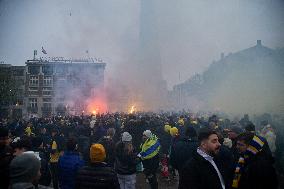 Clashes Erupt Between Israeli And Dutch Fans - Amsterdam